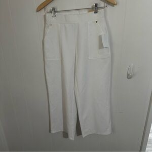MICHAEL Michael Kors White Wide Leg Pants